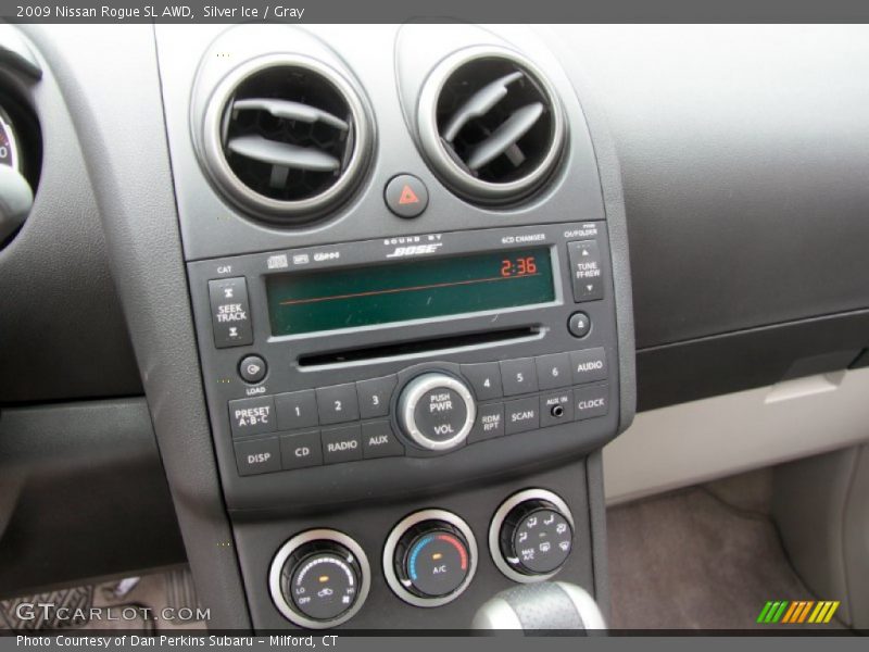 Silver Ice / Gray 2009 Nissan Rogue SL AWD