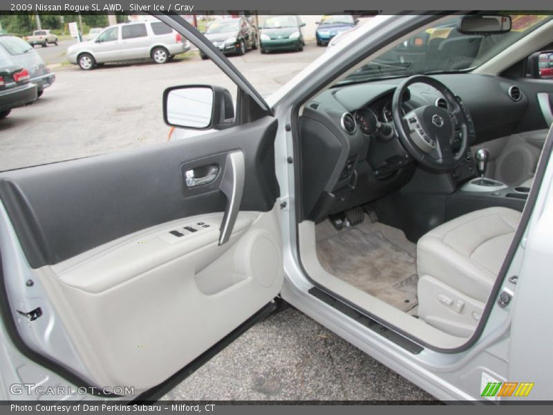 Silver Ice / Gray 2009 Nissan Rogue SL AWD