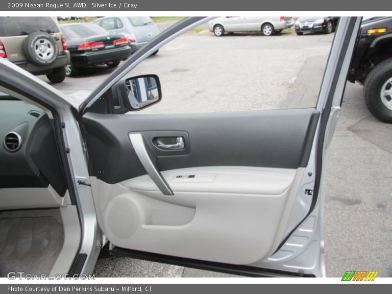 Silver Ice / Gray 2009 Nissan Rogue SL AWD