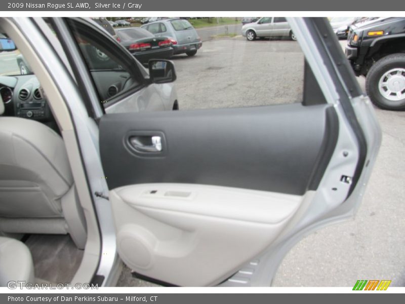 Silver Ice / Gray 2009 Nissan Rogue SL AWD