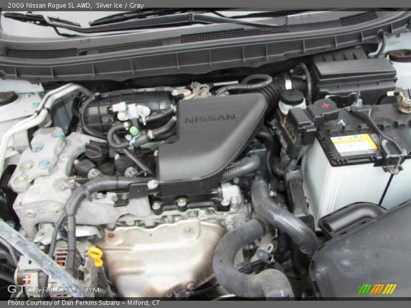 Silver Ice / Gray 2009 Nissan Rogue SL AWD