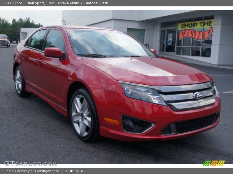 Red Candy Metallic / Charcoal Black 2012 Ford Fusion Sport