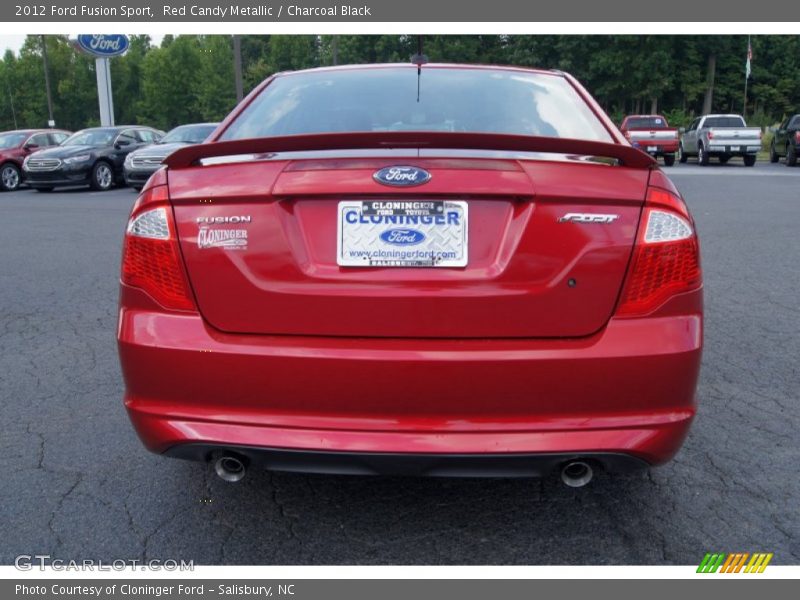 Red Candy Metallic / Charcoal Black 2012 Ford Fusion Sport