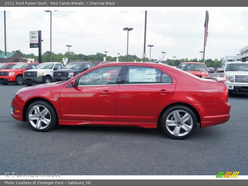 Red Candy Metallic / Charcoal Black 2012 Ford Fusion Sport