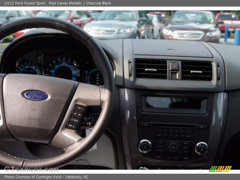 Red Candy Metallic / Charcoal Black 2012 Ford Fusion Sport