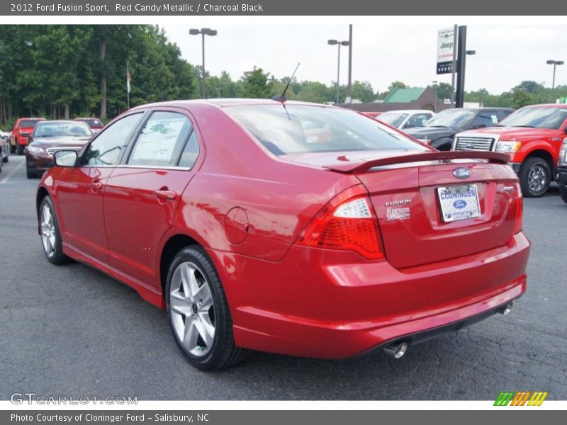 Red Candy Metallic / Charcoal Black 2012 Ford Fusion Sport