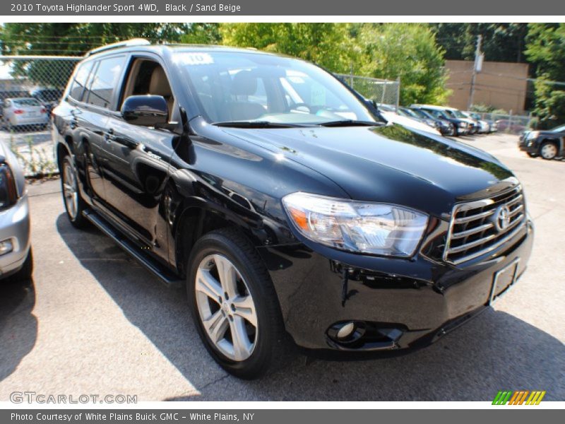 Black / Sand Beige 2010 Toyota Highlander Sport 4WD