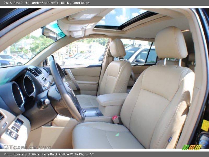 Black / Sand Beige 2010 Toyota Highlander Sport 4WD