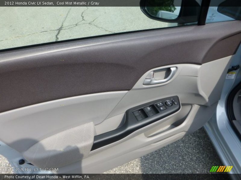 Cool Mist Metallic / Gray 2012 Honda Civic LX Sedan