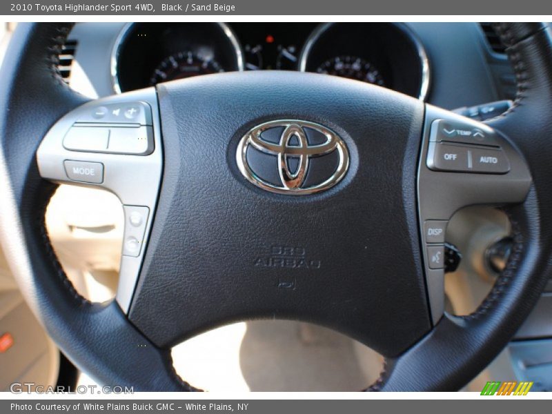 Black / Sand Beige 2010 Toyota Highlander Sport 4WD