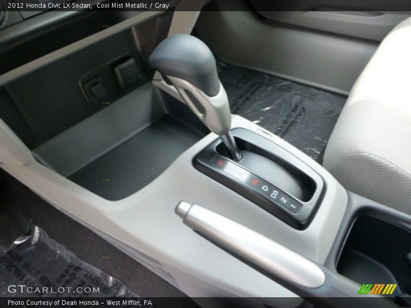 Cool Mist Metallic / Gray 2012 Honda Civic LX Sedan