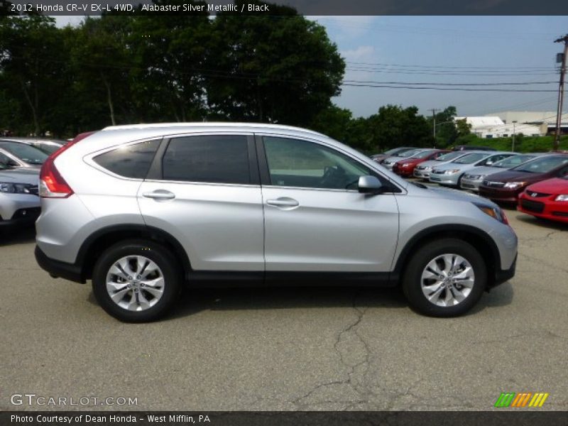 Alabaster Silver Metallic / Black 2012 Honda CR-V EX-L 4WD