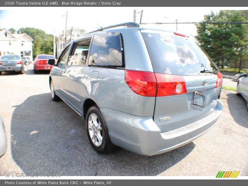 Blue Mirage Metallic / Stone Gray 2006 Toyota Sienna XLE AWD