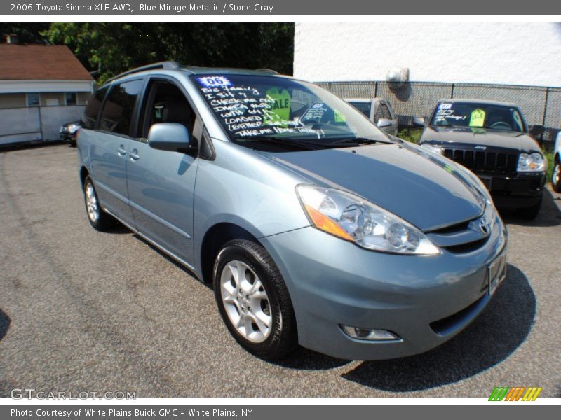 Blue Mirage Metallic / Stone Gray 2006 Toyota Sienna XLE AWD