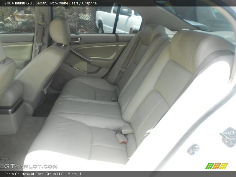 Ivory White Pearl / Graphite 2004 Infiniti G 35 Sedan