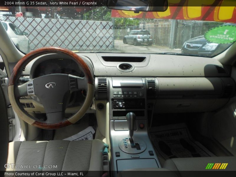 Ivory White Pearl / Graphite 2004 Infiniti G 35 Sedan