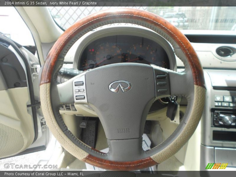 Ivory White Pearl / Graphite 2004 Infiniti G 35 Sedan