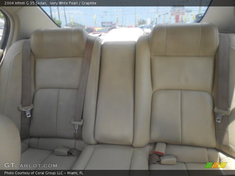Ivory White Pearl / Graphite 2004 Infiniti G 35 Sedan