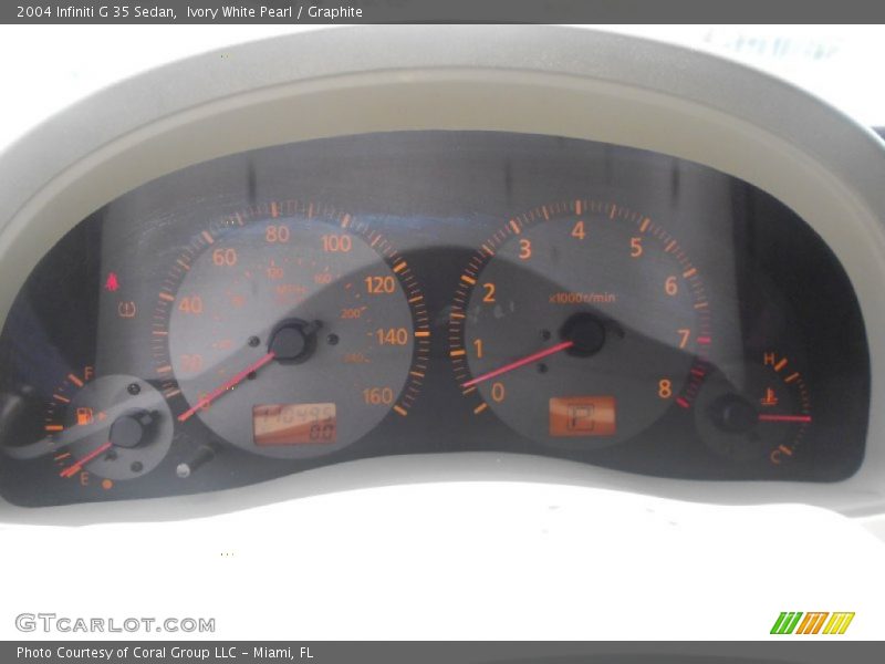 Ivory White Pearl / Graphite 2004 Infiniti G 35 Sedan