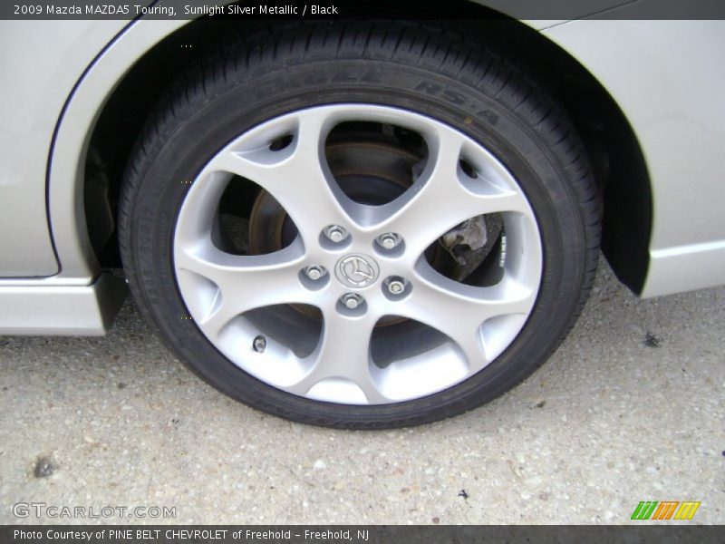 Sunlight Silver Metallic / Black 2009 Mazda MAZDA5 Touring