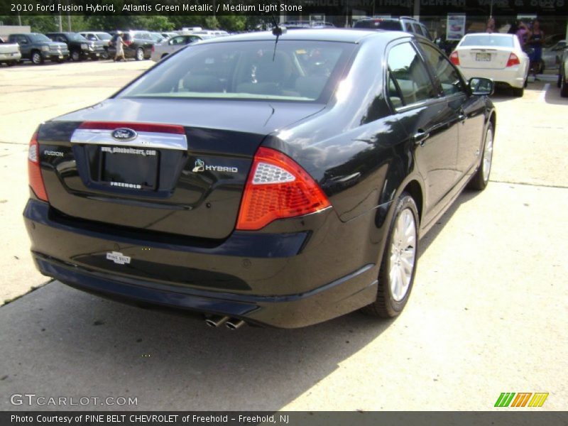 Atlantis Green Metallic / Medium Light Stone 2010 Ford Fusion Hybrid