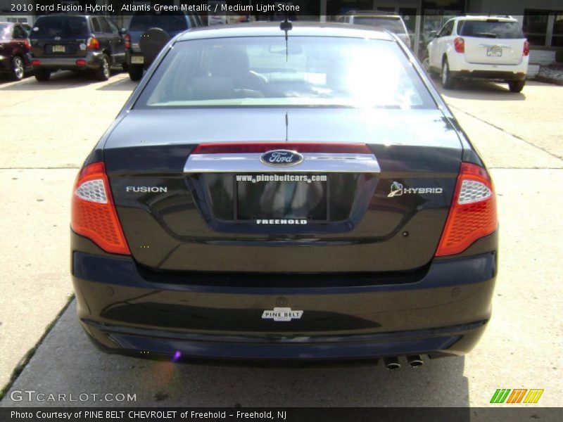 Atlantis Green Metallic / Medium Light Stone 2010 Ford Fusion Hybrid