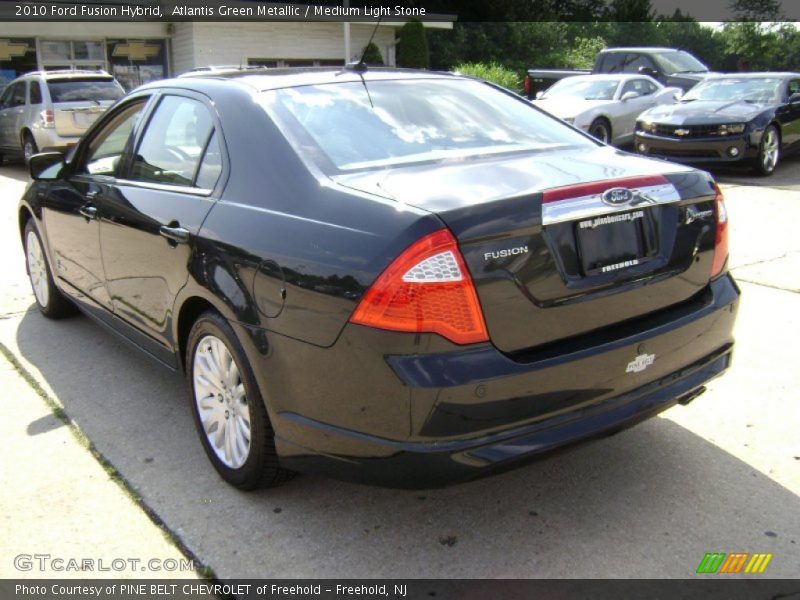 Atlantis Green Metallic / Medium Light Stone 2010 Ford Fusion Hybrid