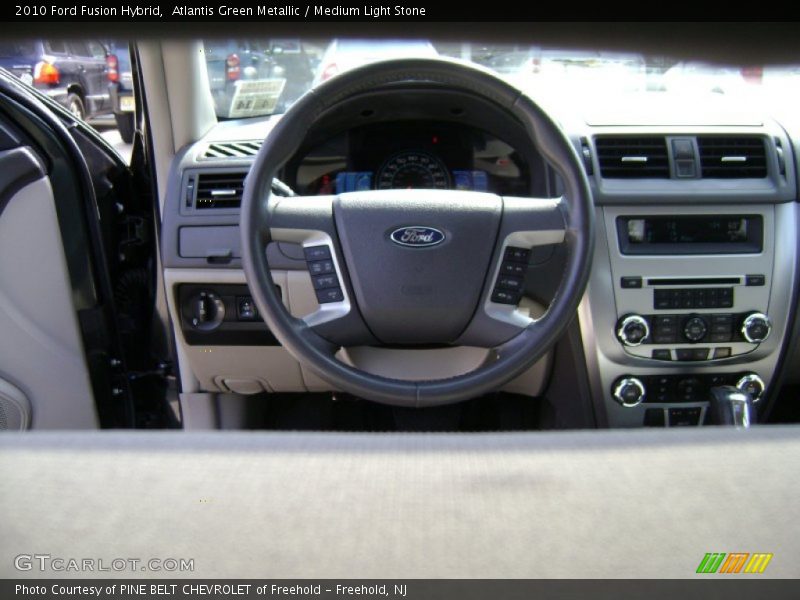 Atlantis Green Metallic / Medium Light Stone 2010 Ford Fusion Hybrid