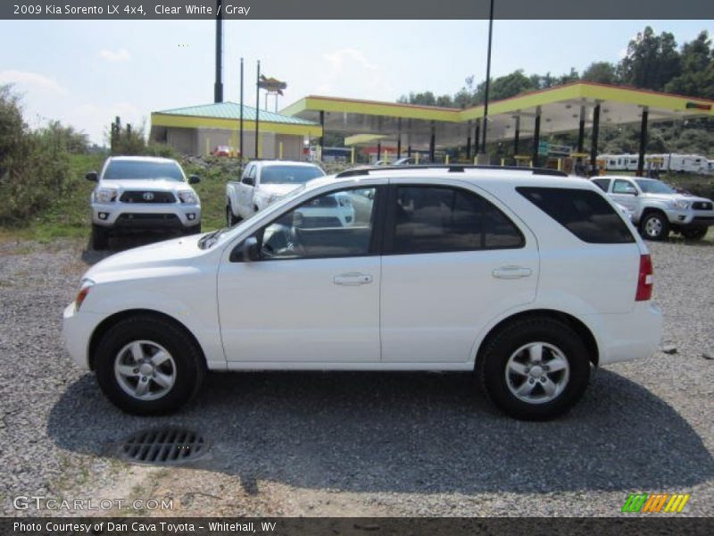 Clear White / Gray 2009 Kia Sorento LX 4x4