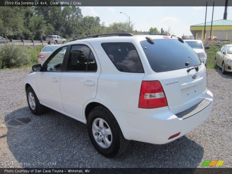 Clear White / Gray 2009 Kia Sorento LX 4x4