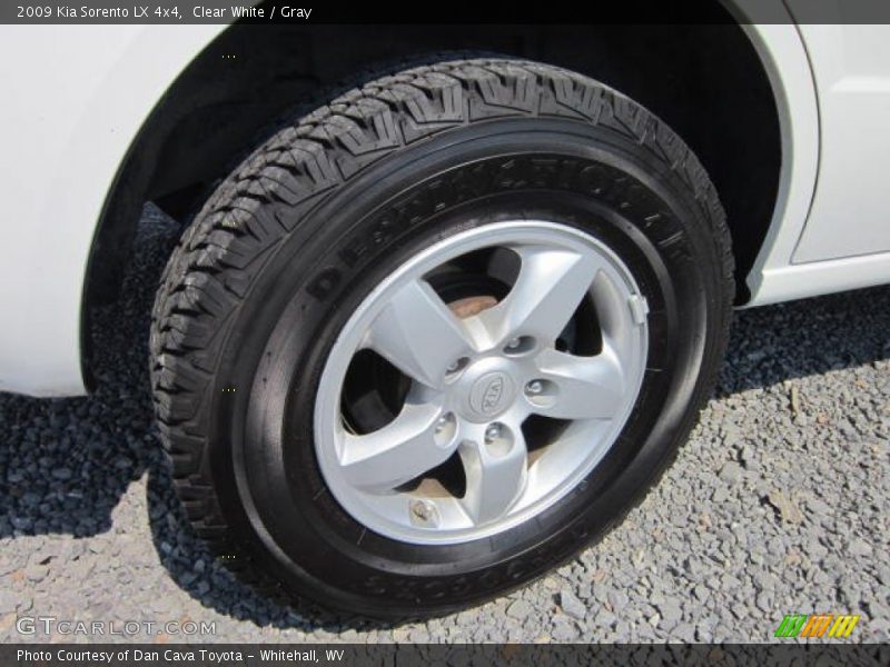 Clear White / Gray 2009 Kia Sorento LX 4x4