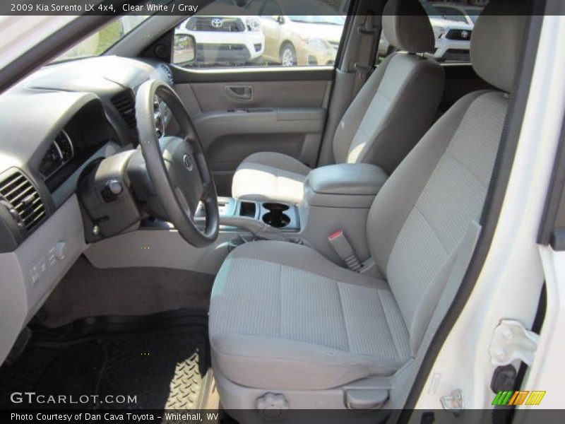 Clear White / Gray 2009 Kia Sorento LX 4x4