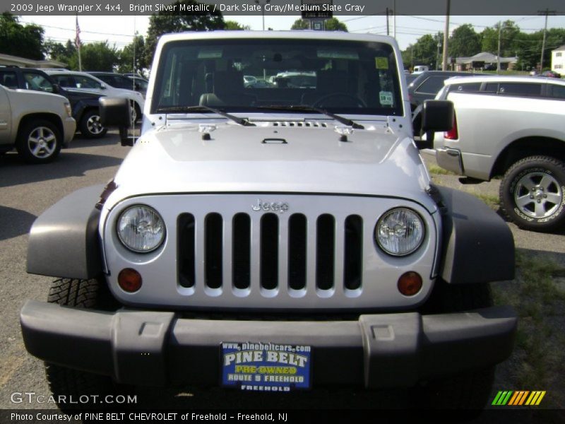 Bright Silver Metallic / Dark Slate Gray/Medium Slate Gray 2009 Jeep Wrangler X 4x4
