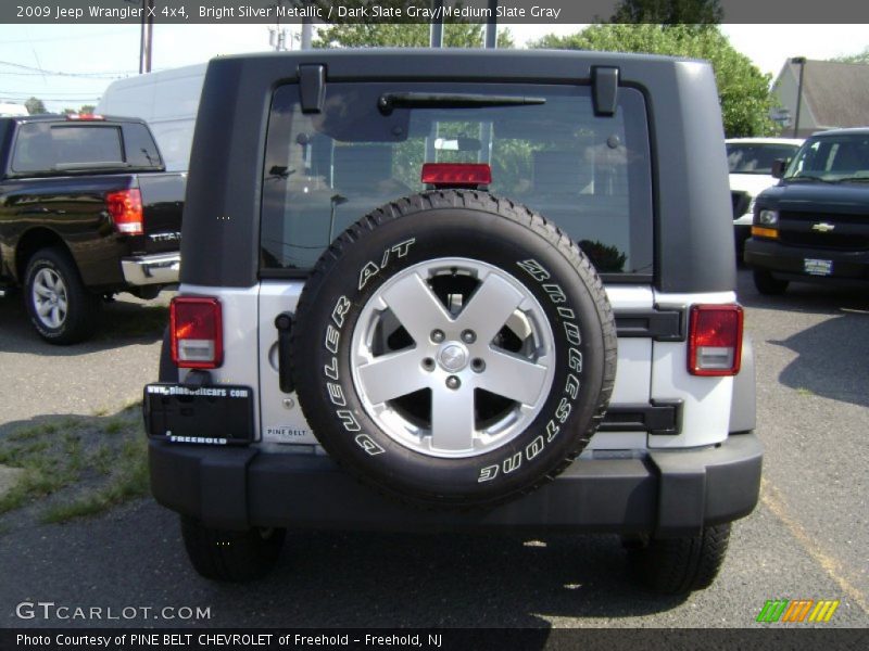 Bright Silver Metallic / Dark Slate Gray/Medium Slate Gray 2009 Jeep Wrangler X 4x4