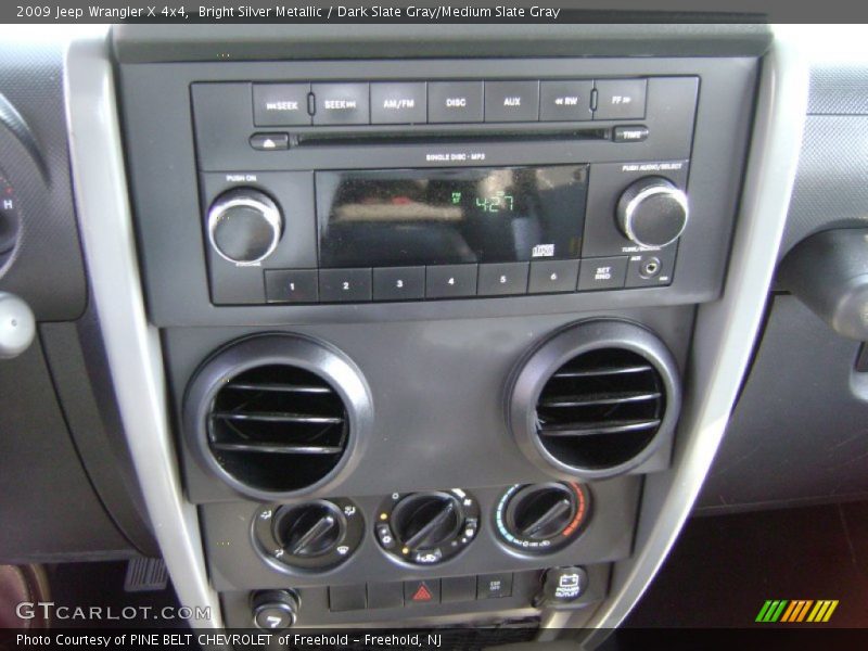 Bright Silver Metallic / Dark Slate Gray/Medium Slate Gray 2009 Jeep Wrangler X 4x4