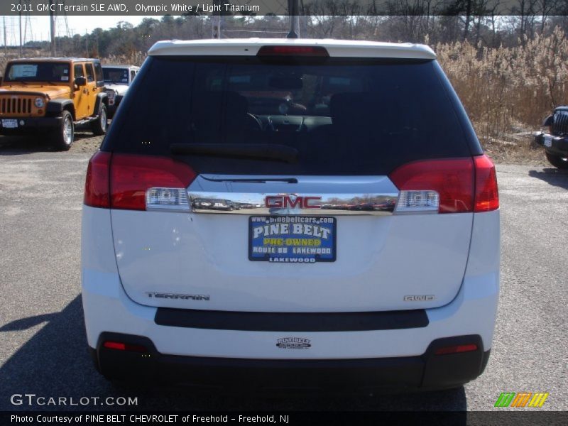 Olympic White / Light Titanium 2011 GMC Terrain SLE AWD