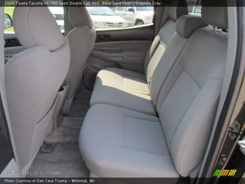 Black Sand Pearl / Graphite Gray 2009 Toyota Tacoma V6 TRD Sport Double Cab 4x4