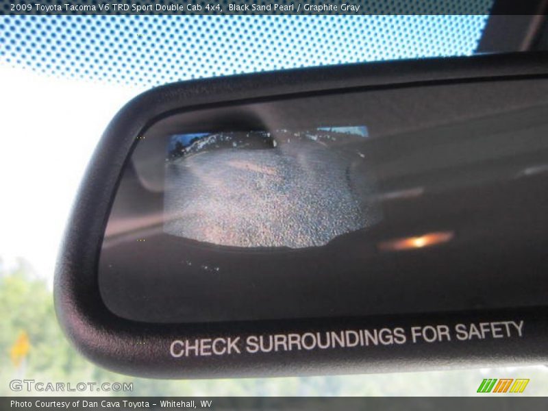 Black Sand Pearl / Graphite Gray 2009 Toyota Tacoma V6 TRD Sport Double Cab 4x4