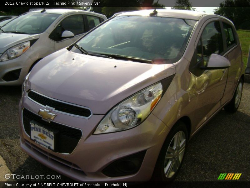 Techno Pink / Silver/Silver 2013 Chevrolet Spark LS