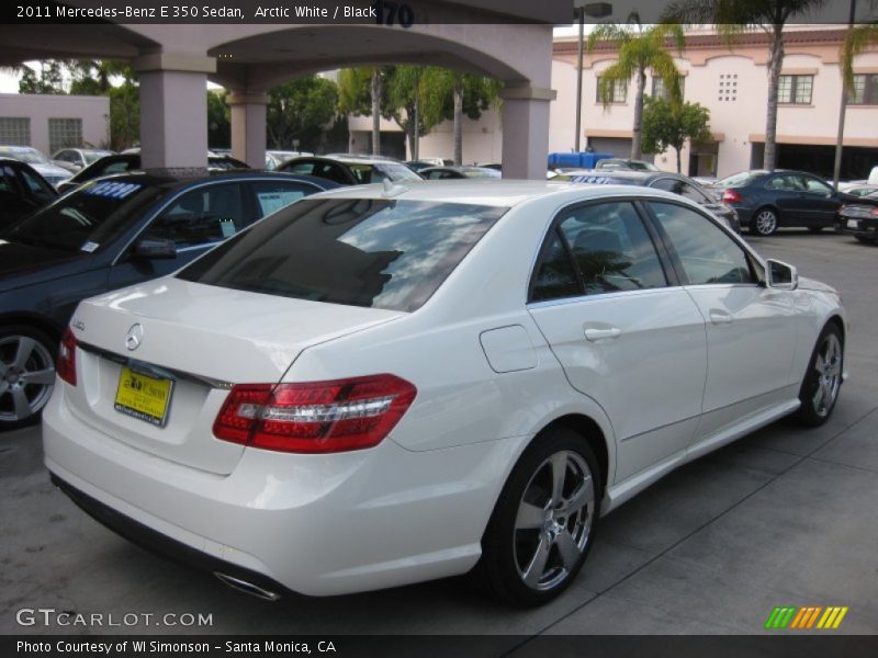 Arctic White / Black 2011 Mercedes-Benz E 350 Sedan