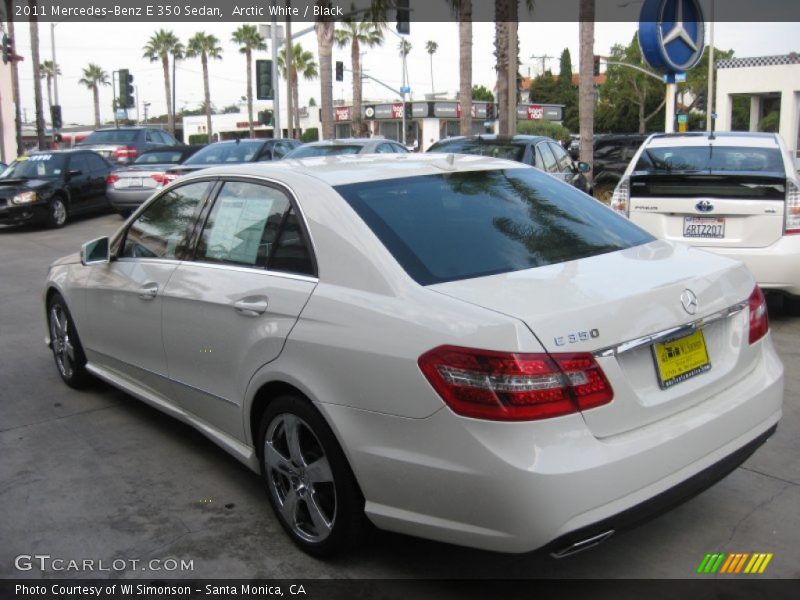 Arctic White / Black 2011 Mercedes-Benz E 350 Sedan
