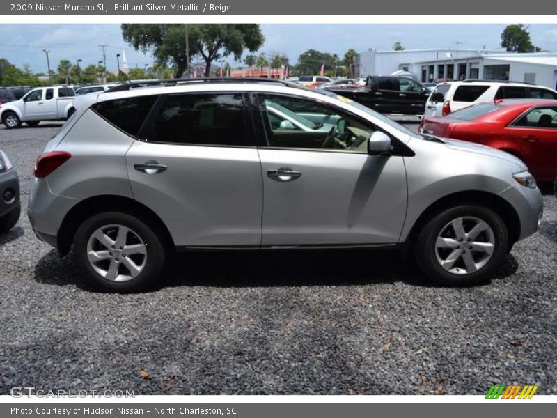 Brilliant Silver Metallic / Beige 2009 Nissan Murano SL