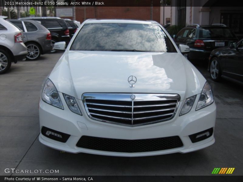 Arctic White / Black 2011 Mercedes-Benz E 350 Sedan