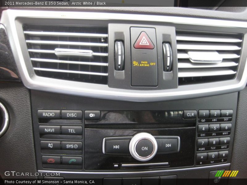Arctic White / Black 2011 Mercedes-Benz E 350 Sedan
