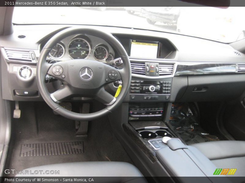 Arctic White / Black 2011 Mercedes-Benz E 350 Sedan