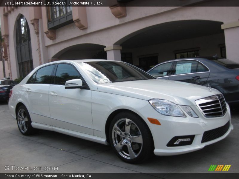 Arctic White / Black 2011 Mercedes-Benz E 350 Sedan