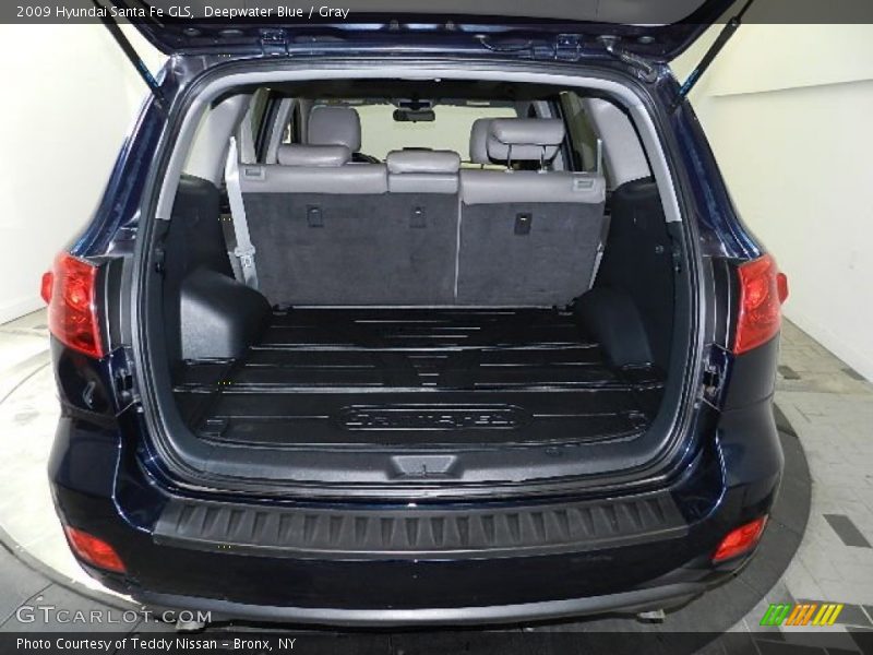 Deepwater Blue / Gray 2009 Hyundai Santa Fe GLS