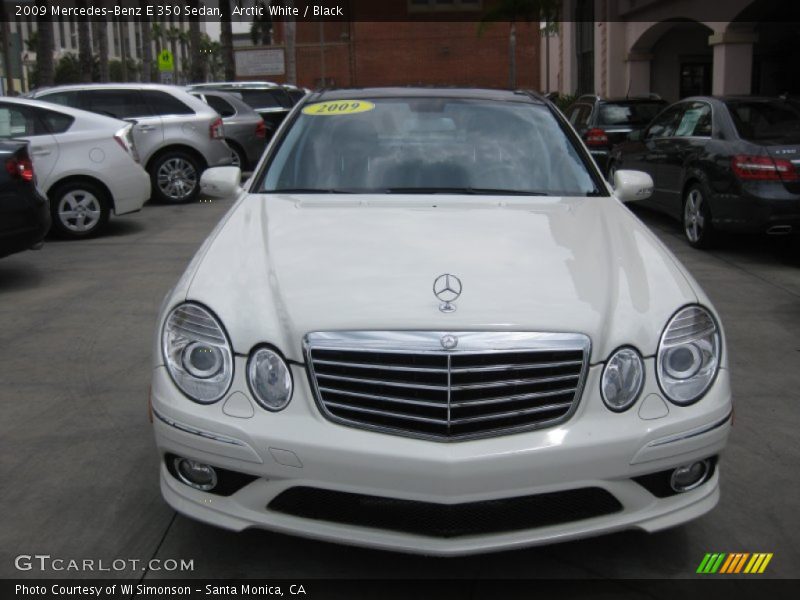 Arctic White / Black 2009 Mercedes-Benz E 350 Sedan