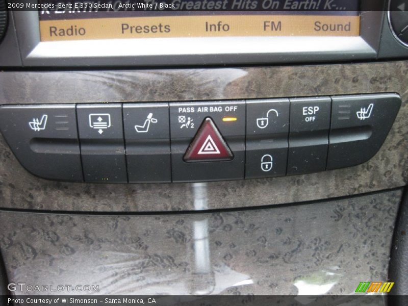 Arctic White / Black 2009 Mercedes-Benz E 350 Sedan
