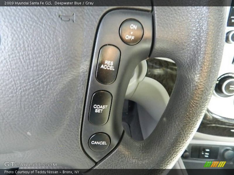 Deepwater Blue / Gray 2009 Hyundai Santa Fe GLS